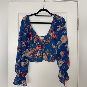 Long sleeve floral top